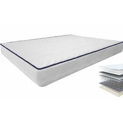 Garnero Arredamenti Materassi A Molle|Materassi A Molle-Set materasso 140x200cm alla francese con rete a doghe Elisir Gihome®