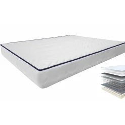 Garnero Arredamenti Materassi A Molle|Materassi A Molle-Set materasso 140x190cm francese con rete a doghe Elisir Gihome®