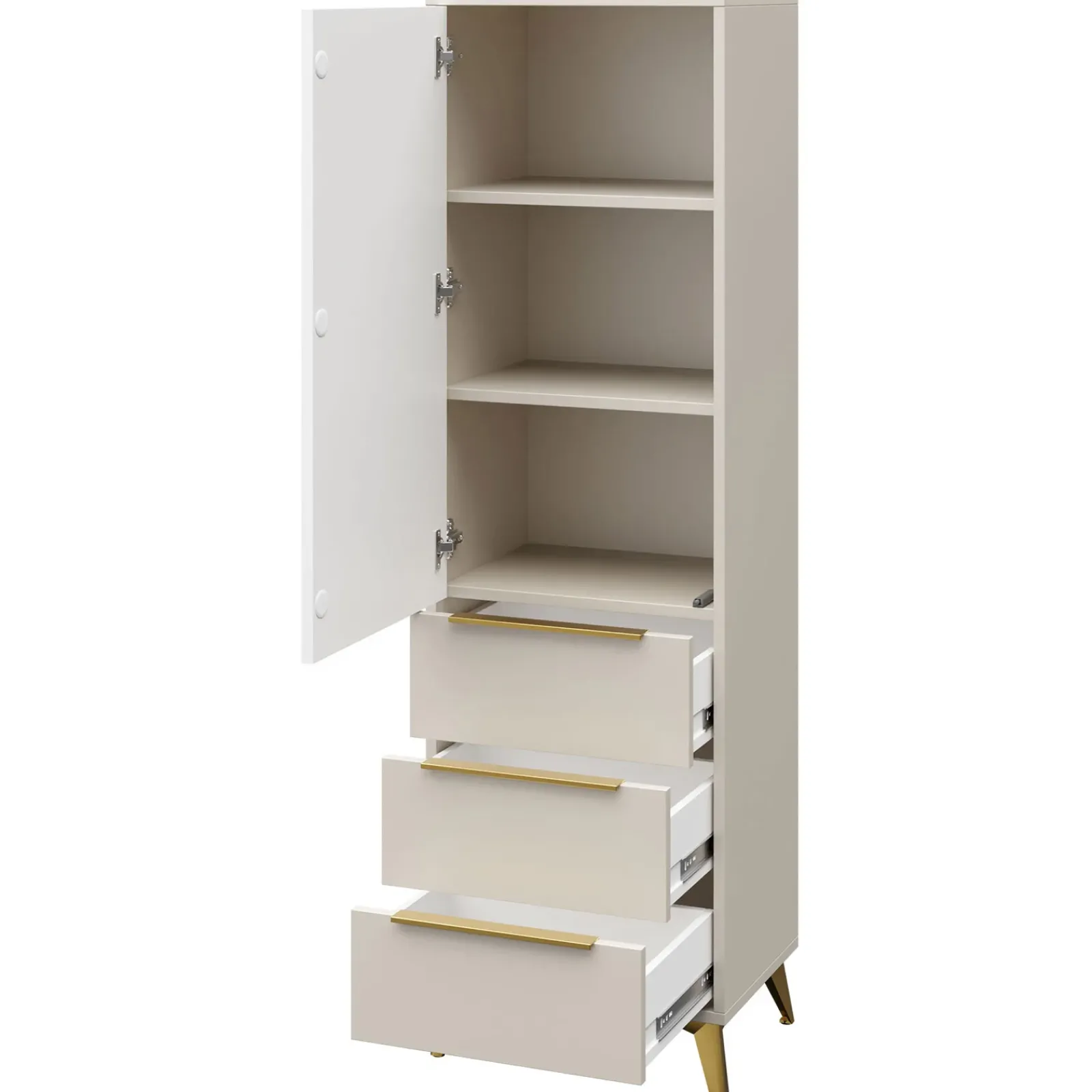 Garnero Arredamenti Set Mobili Soggiorno Completo-Set mobili soggiorno completo beige frontali serigrafati Miriam 1