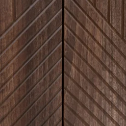 Garnero Arredamenti Set Mobili Soggiorno Completo-Set mobili soggiorno completo noce scuro con frontali serigrafati Savanna