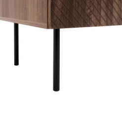 Garnero Arredamenti Set Mobili Soggiorno Completo-Set mobili soggiorno completo noce scuro con frontali serigrafati Savanna