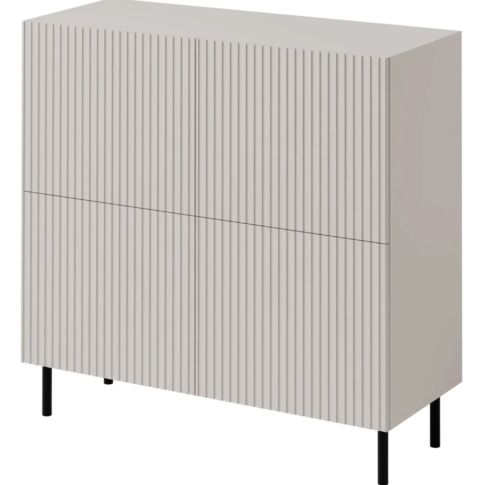 Garnero Arredamenti Set Mobili Soggiorno Completo-Set mobili soggiorno completo con frontali cannettati beige Ziggy 3