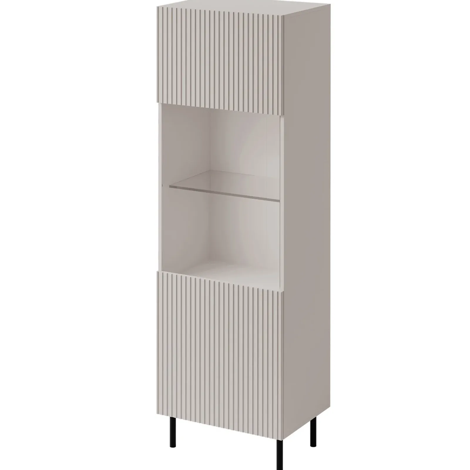 Garnero Arredamenti Set Mobili Soggiorno Completo-Set mobili soggiorno completo con frontali cannettati beige Ziggy 3