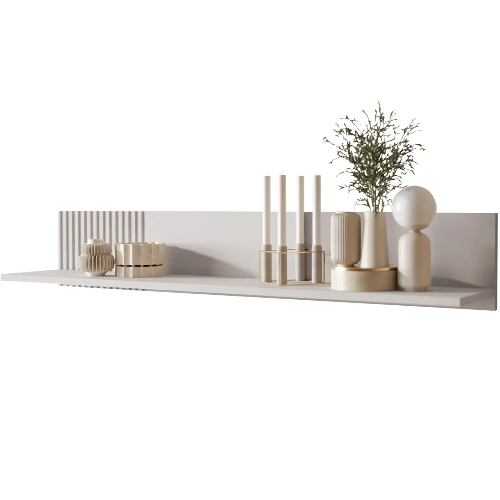 Garnero Arredamenti Set Mobili Soggiorno Completo-Set mobili soggiorno completo con frontali cannettati beige Ziggy 3