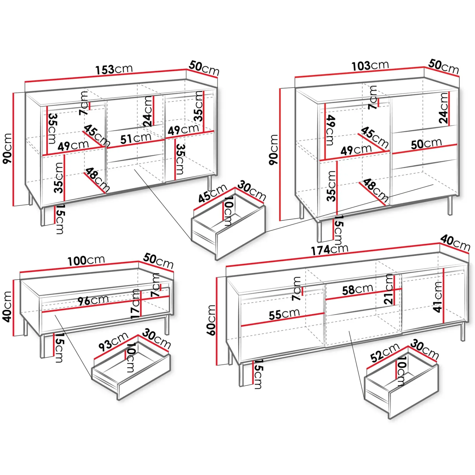 Garnero Arredamenti Set Mobili Soggiorno Completo-Set mobili soggiorno completo design cannettato bianco Strike Bianco Opaco