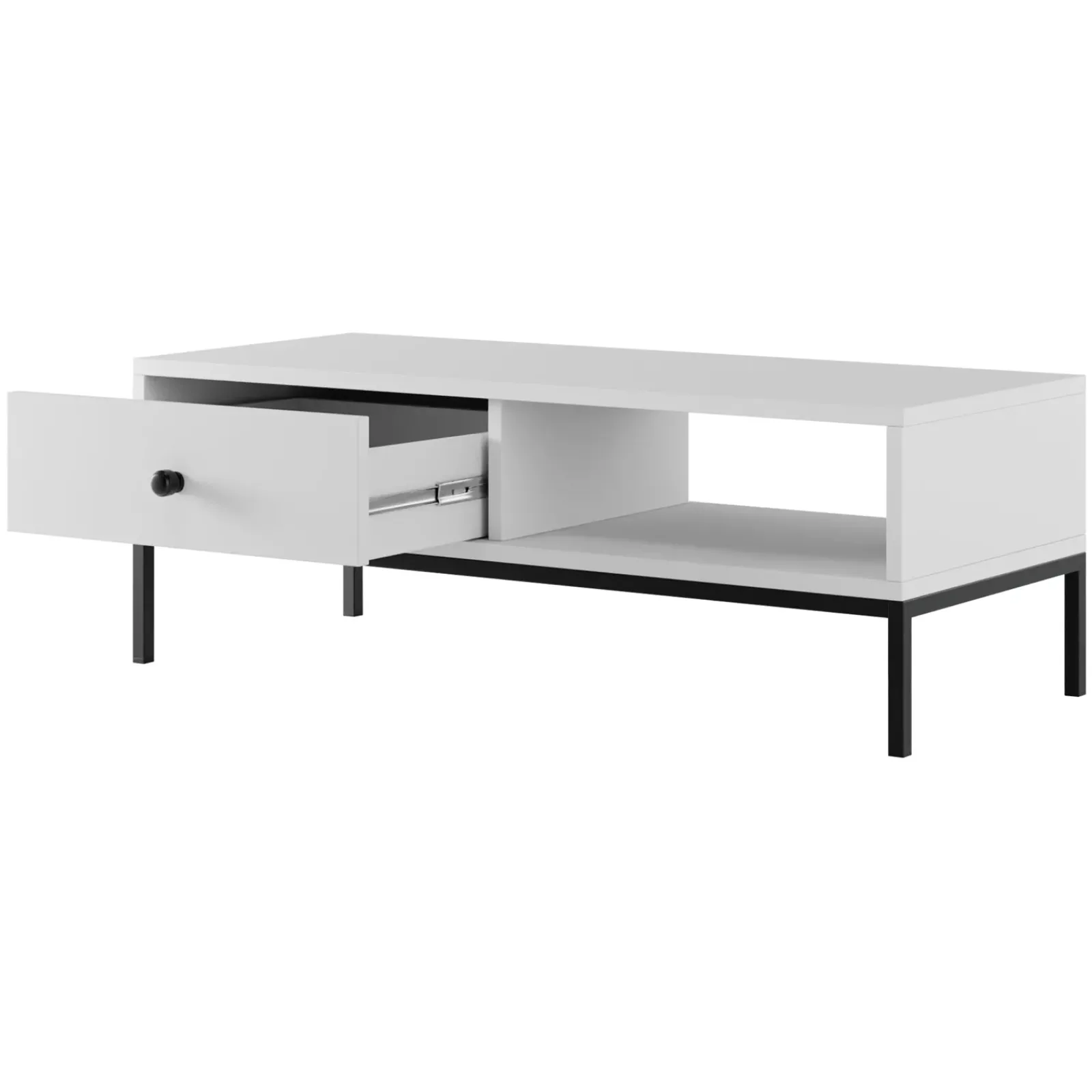 Garnero Arredamenti Set Mobili Soggiorno Completo-Set mobili soggiorno completo design moderno bianco Pollon 2 Bianco Opaco