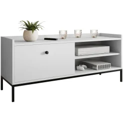 Garnero Arredamenti Set Mobili Soggiorno Completo-Set mobili soggiorno completo design moderno bianco Pollon 2 Bianco Opaco