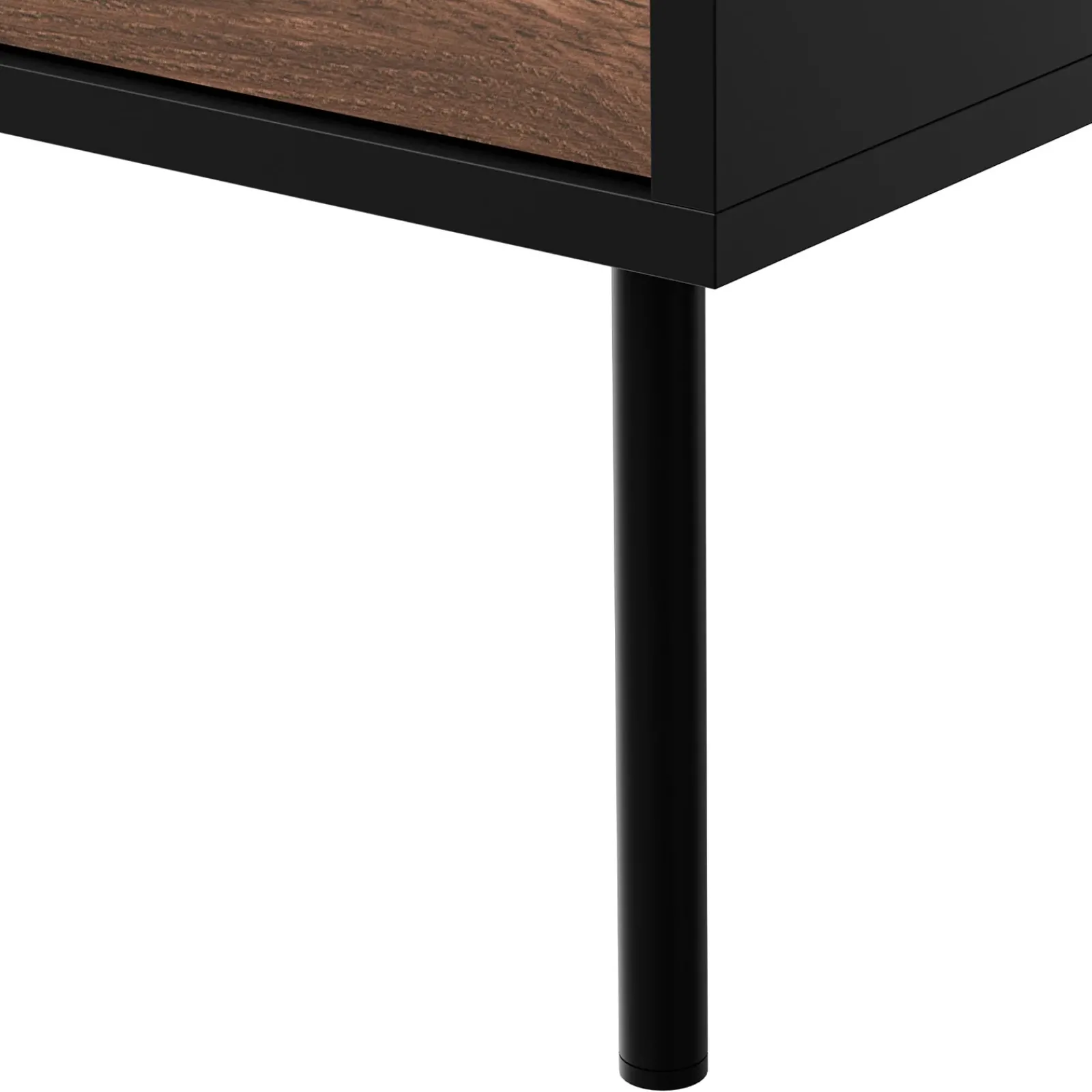 Garnero Arredamenti Set Mobili Soggiorno Completo-Set mobili soggiorno completo moderno noce nero Wild 2 Noce - Nero opaco