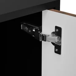 Garnero Arredamenti Set Mobili Soggiorno Completo-Set mobili soggiorno completo moderno noce nero Wild Noce - Nero opaco