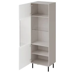 Garnero Arredamenti Set Mobili Soggiorno Completo-Set mobili soggiorno completo con frontali cannettati beige Ziggy 2