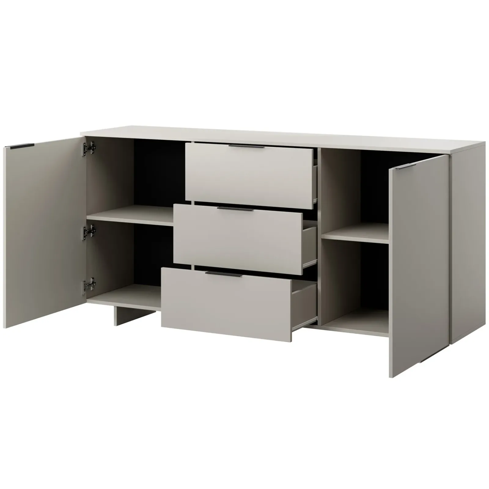 Garnero Arredamenti Set Mobili Soggiorno Completo-Set mobili soggiorno completo grigio Stone