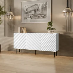 Garnero Arredamenti Set Mobili Soggiorno Completo-Set mobili soggiorno completo bianco Daniele Bianco Opaco