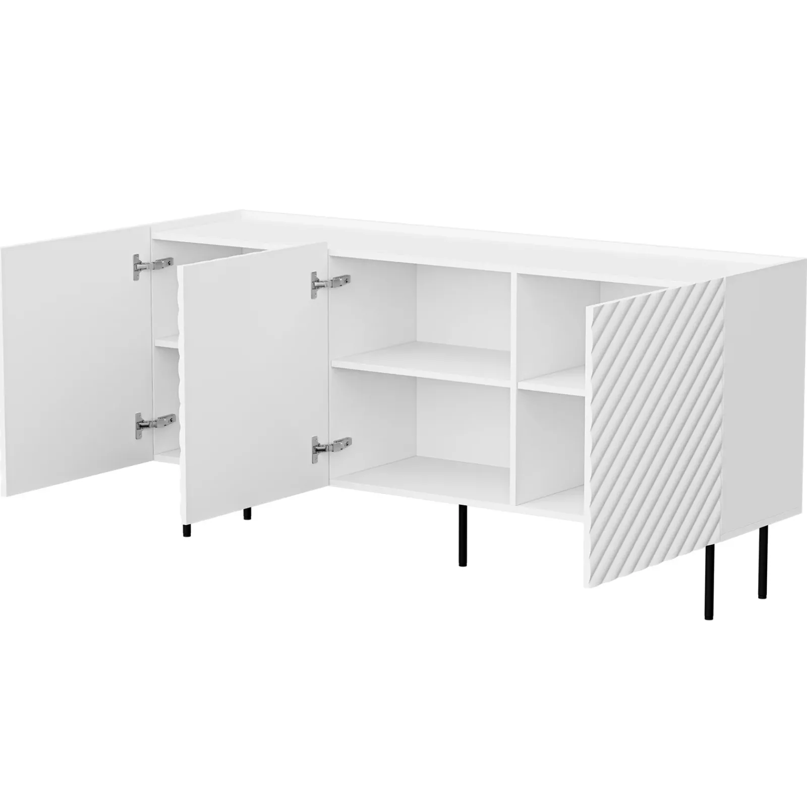 Garnero Arredamenti Set Mobili Soggiorno Completo-Set mobili soggiorno completo bianco Daniele Bianco Opaco