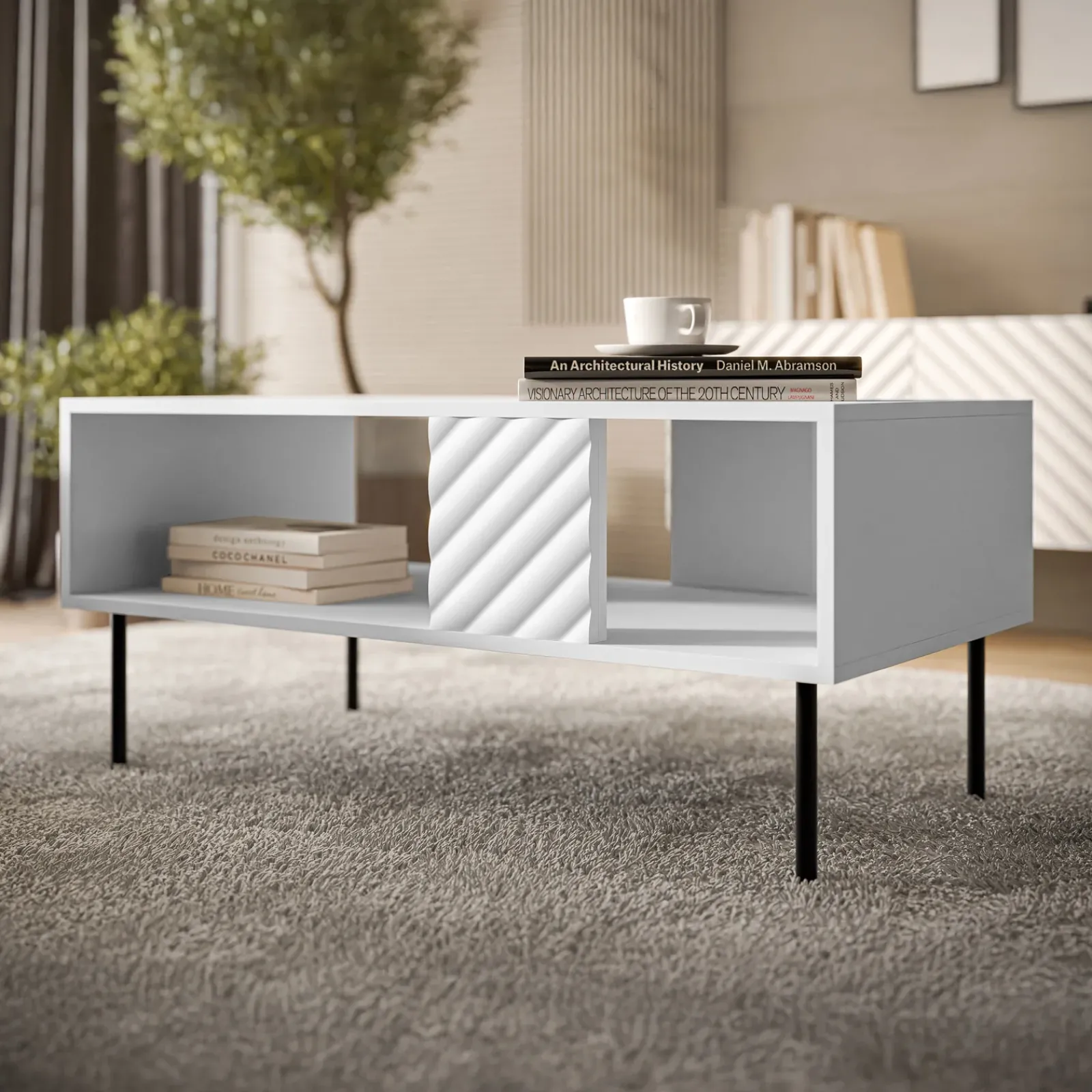 Garnero Arredamenti Set Mobili Soggiorno Completo-Set mobili soggiorno completo bianco Daniele Bianco Opaco