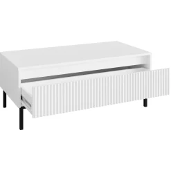 Garnero Arredamenti Set Mobili Soggiorno Completo-Set mobili soggiorno completo design cannettato bianco Strike 2 Bianco Opaco