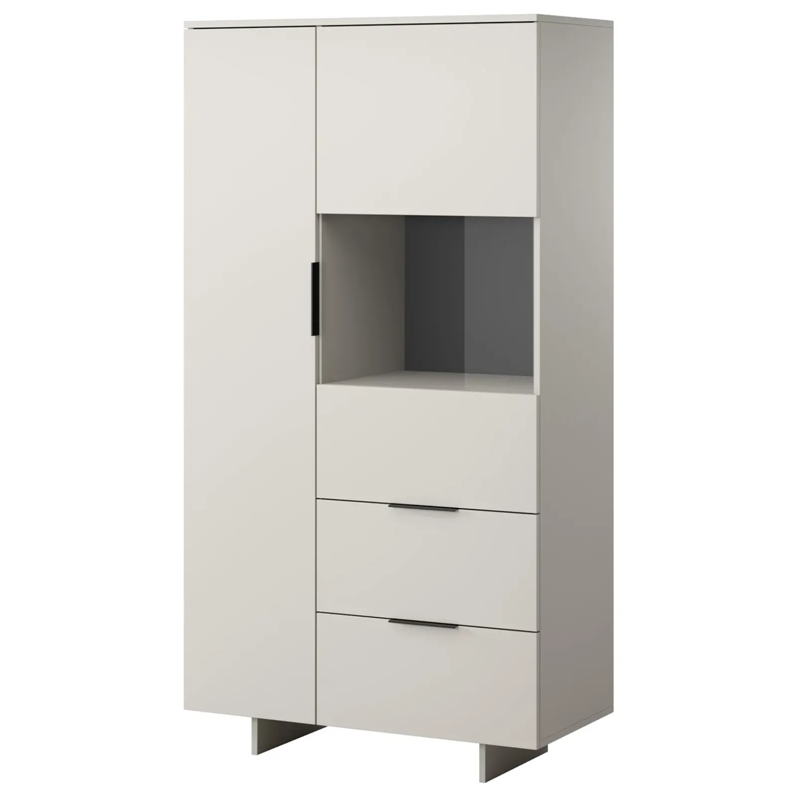 Garnero Arredamenti Set Mobili Soggiorno Completo-Set mobili soggiorno completo grigio Stone 2