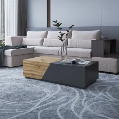 Garnero Arredamenti Set Mobili Soggiorno Completo-Set mobili soggiorno completo rovere antracite Modesta Antracite - Rovere