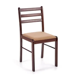 Garnero Arredamenti Set Tavolo Con Sedie|Tavoli In Legno-Set tavolo moderno 110x72cm + 4 sedie rovere scuro Lunelle