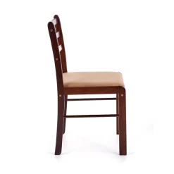 Garnero Arredamenti Set Tavolo Con Sedie|Tavoli In Legno-Set tavolo moderno 110x72cm + 4 sedie rovere scuro Lunelle