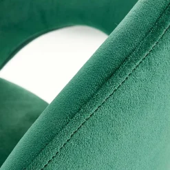 Garnero Arredamenti Sgabelli-Sgabello alto moderno da bar in velluto nero Fober Verde