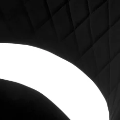 Garnero Arredamenti Sgabelli-Sgabello alto regolabile in velluto nero rovere Wiston