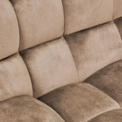 Garnero Arredamenti Sgabelli-Sgabello imbottito regolabile in velluto nero Fost Beige