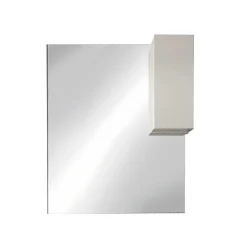 Garnero Arredamenti Specchio Per Bagno|Specchi-Specchiera bagno con led e pensile 100x110cm lucido Minister Bianco