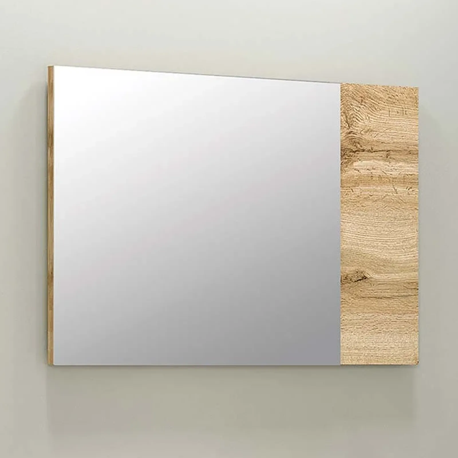 Garnero Arredamenti Specchio Per Bagno|Specchi-Specchiera 80x50cm da parete quercia Tamika