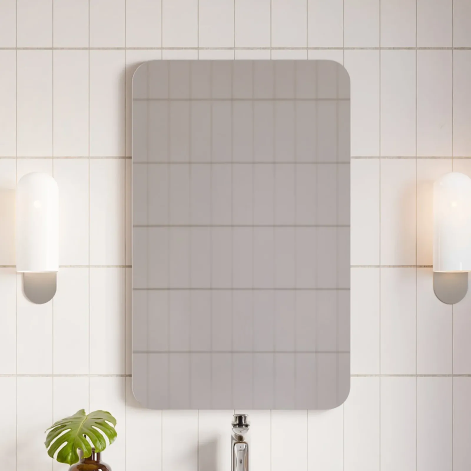 Garnero Arredamenti Specchi|Specchi-Specchio da parete retroilluminato 50x80cm Goose