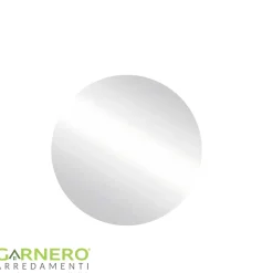 Garnero Arredamenti Specchio Per Bagno|Specchi-Specchio da parete retroilluminato rotondo 80x80cm vetro Cosca