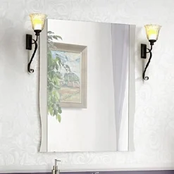 Garnero Arredamenti Specchi|Specchi-Specchio da parete 60x80cm bianco Brigit