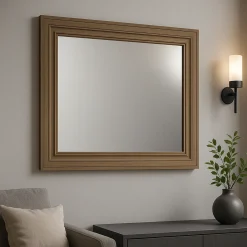 Garnero Arredamenti Specchio Per Bagno|Specchi-Specchio da parete 120x80cm rovere Blend