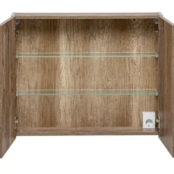 Garnero Arredamenti Specchio Per Bagno|Specchi-Specchio mobile contenitore 80x65cm grigio Serif