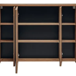 Garnero Arredamenti Specchi|Specchi-Specchio mobile contenitore 100x75cm 3 ante rovere Stony