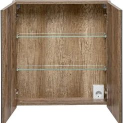 Garnero Arredamenti Specchio Per Bagno|Specchi-Specchio mobile contenitore 60x65cm grigio Serif