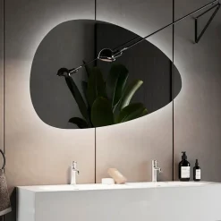 Garnero Arredamenti Specchio Per Bagno|Specchi-Specchio retroilluminato 92x60cm da parete vetro Final
