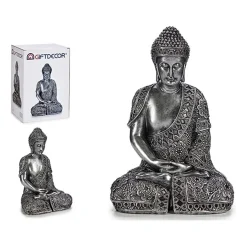 Garnero Arredamenti Decorazioni E Statue-Statua da interno Buddha 20x35cm effetto argento Luise