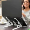 Garnero Arredamenti Accessori Ufficio-Supporto Pieghevole e Regolabile per PC Portatile Smart