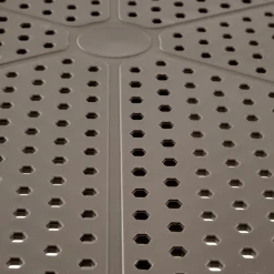 Garnero Arredamenti Tavoli Da Giardino|Tavoli Da Pranzo-Tavolino da giardino rotondo polipropilene 60cm Ondina Marrone