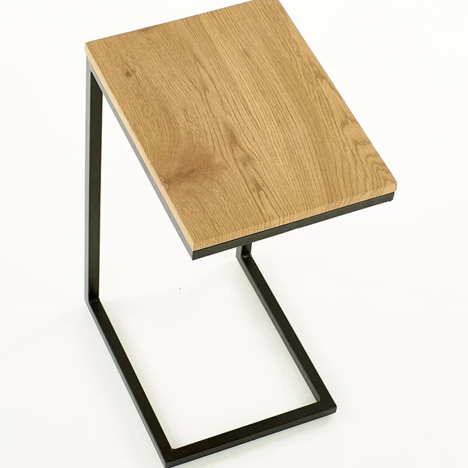 Garnero Arredamenti Tavolini Moderni|Tavolini Moderni-Tavolino da salotto design 40x30cm rovere miele acciaio Radom