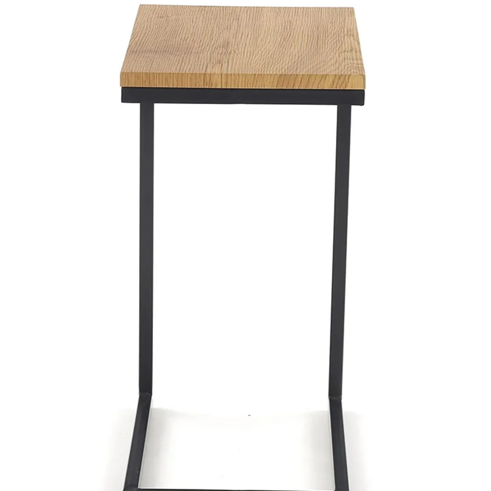 Garnero Arredamenti Tavolini Moderni|Tavolini Moderni-Tavolino da salotto design 40x30cm rovere miele acciaio Radom