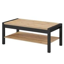 Garnero Arredamenti Tavolini Moderni|Tavolini Moderni-Tavolino da salotto design 120x48cm quercia nero opaco Neive