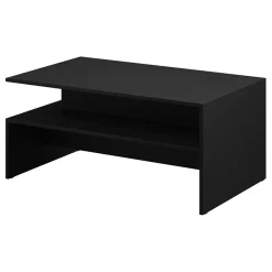 Garnero Arredamenti Tavolini Moderni|Tavolini Moderni-Tavolino da salotto design 100x45cm nero Emotion Gihome® Nero Opaco