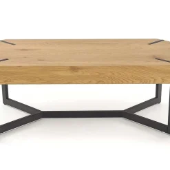 Garnero Arredamenti Tavolini Moderni|Tavolini Moderni-Tavolino da salotto design 110x60cm rovere dorato nero Murray