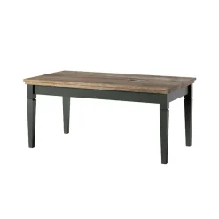 Garnero Arredamenti Tavolini Classici|Tavolini Classici-Tavolino da salotto moderno 110x50cm verde scuro quercia Texel