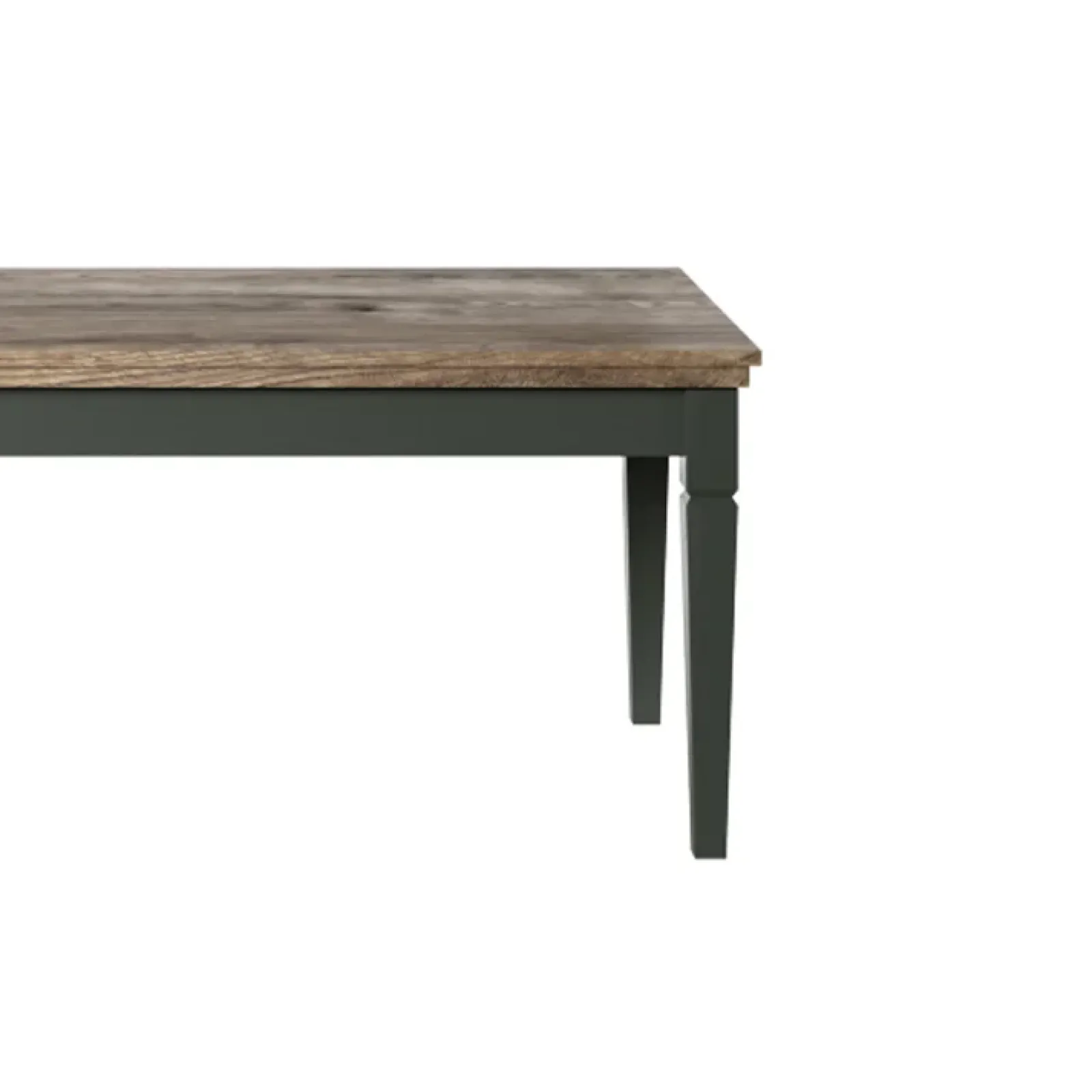 Garnero Arredamenti Tavolini Classici|Tavolini Classici-Tavolino da salotto moderno 110x50cm verde scuro quercia Texel