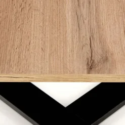 Garnero Arredamenti Tavolini Moderni|Tavolini Moderni-Tavolino da salotto moderno design 67x67cm rovere nodato nero Kobe