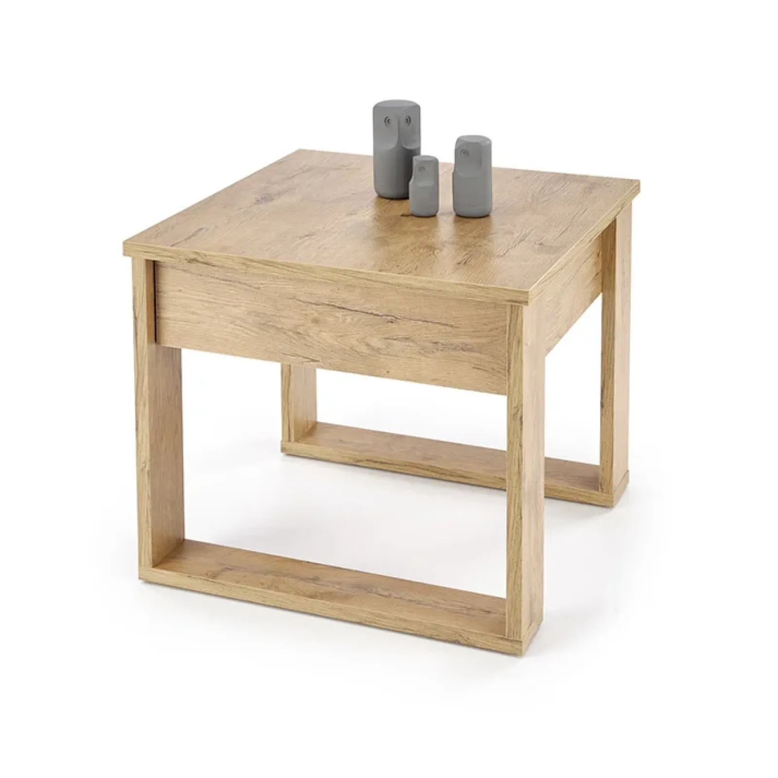 Garnero Arredamenti Tavolini Classici|Tavolini Classici-Tavolino da salotto moderno 60x52cm rovere Libano Rovere Rustico