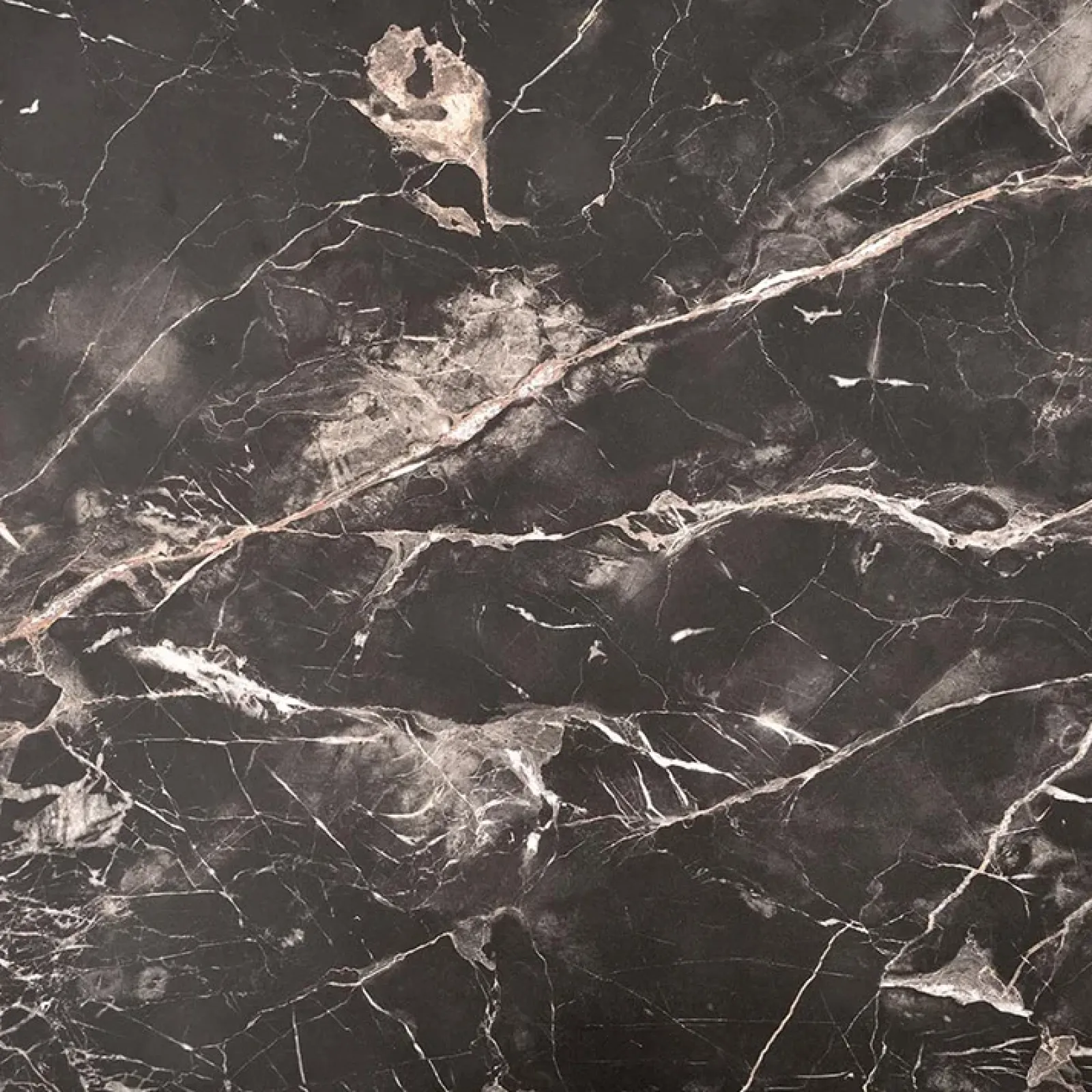 Garnero Arredamenti Tavolini Moderni|Tavolini Moderni-Tavolino da salotto quadrato 80x80cm effetto marmo nero Galassia