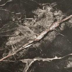 Garnero Arredamenti Tavolini Moderni|Tavolini Moderni-Tavolino da salotto quadrato 80x80cm effetto marmo nero Galassia